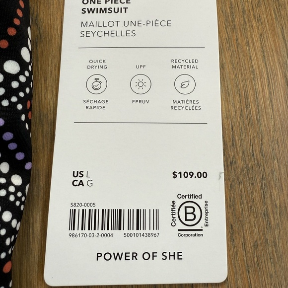 NWT Athleta Seychelles One Piece Swimsuit - Picture 3 of 6